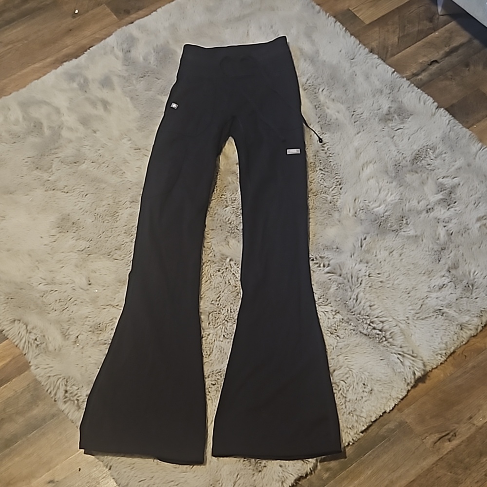 Xxs figs black seville flared leggings